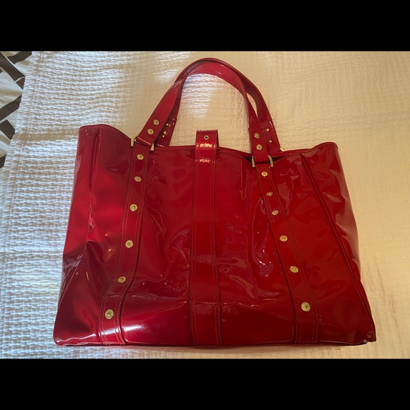 Mulberry London Roxanne Bright Red Bag - Picture 2 of 13